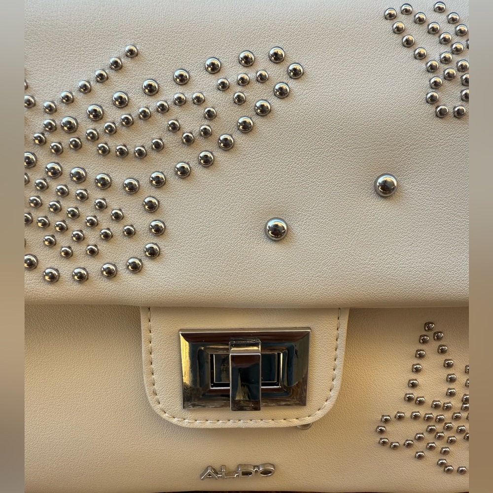 Aldo Shoulder Bag With Studded Butterfly Design - Picture 3 of 13